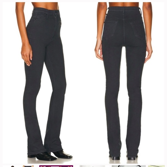 Mother The Tippy Top Runaway Heel Jeans in Faded Black sz 32 - Picture 2 of 7